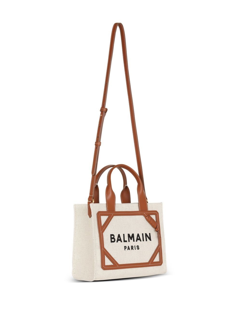 B-army small canvas and leather tote bag - 2