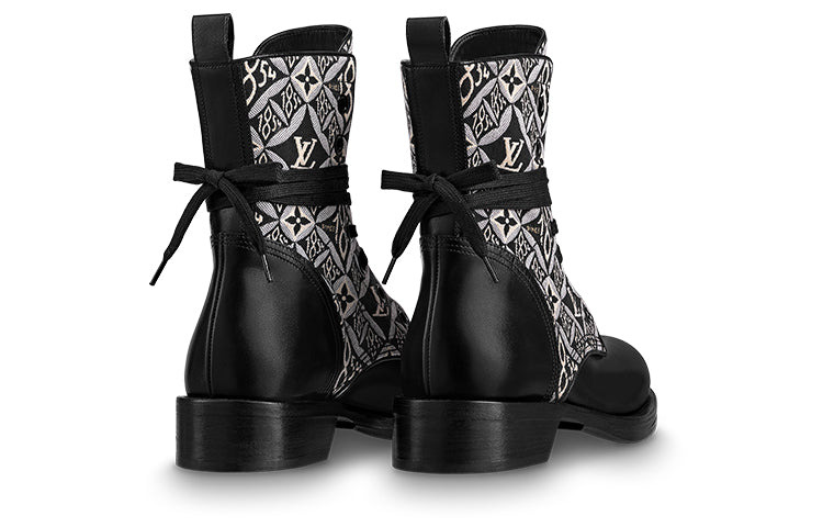 (WMNS) LOUIS VUITTON Metropolis Boots 'Black White Monogram' 1A8DEY - 4