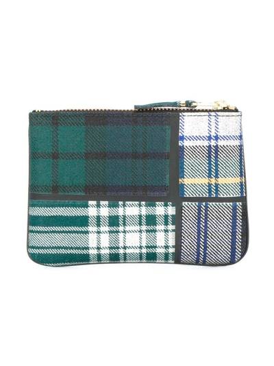 Comme Des Garçons tartan coin purse outlook