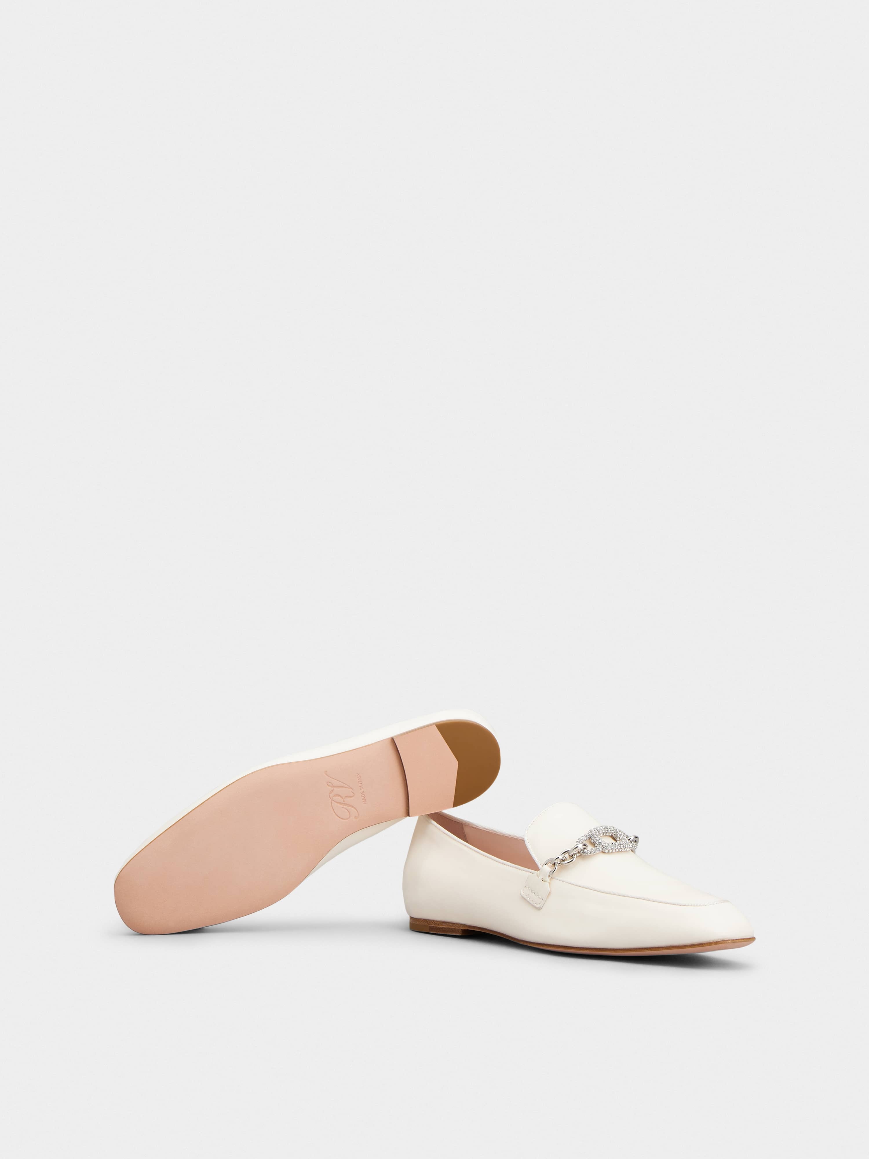 Strass Chain Loafers in Leather - 6