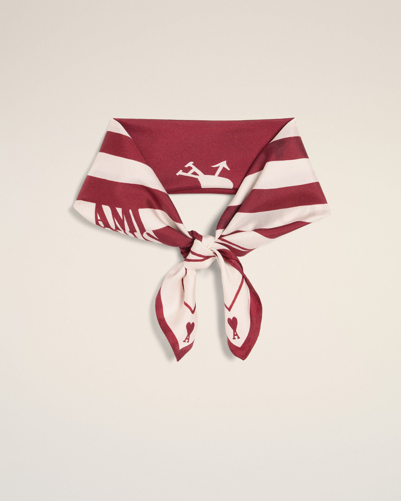 RED SILK PLACE DES VICTOIRES SCARF 1