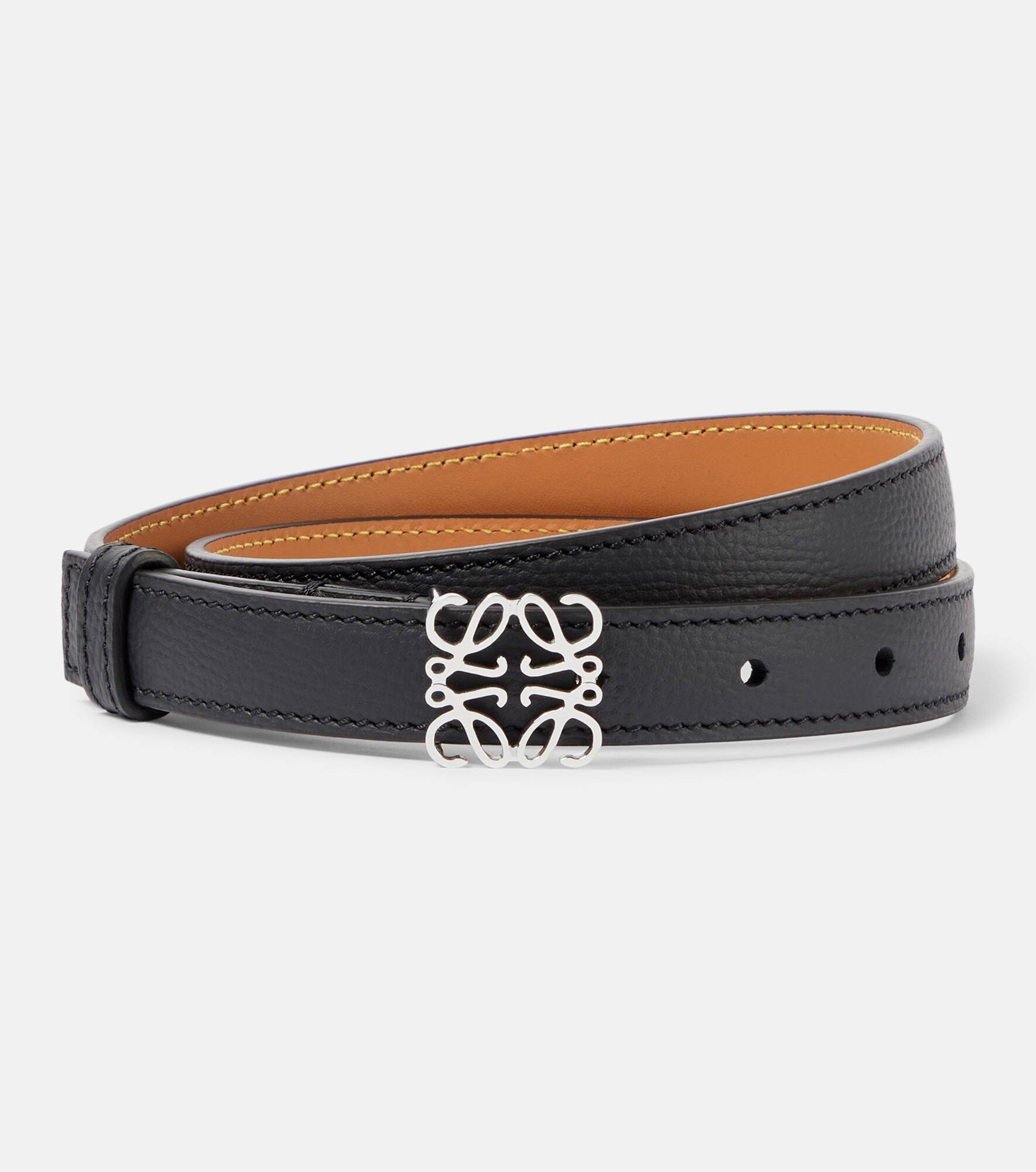 Anagram leather belt - 1