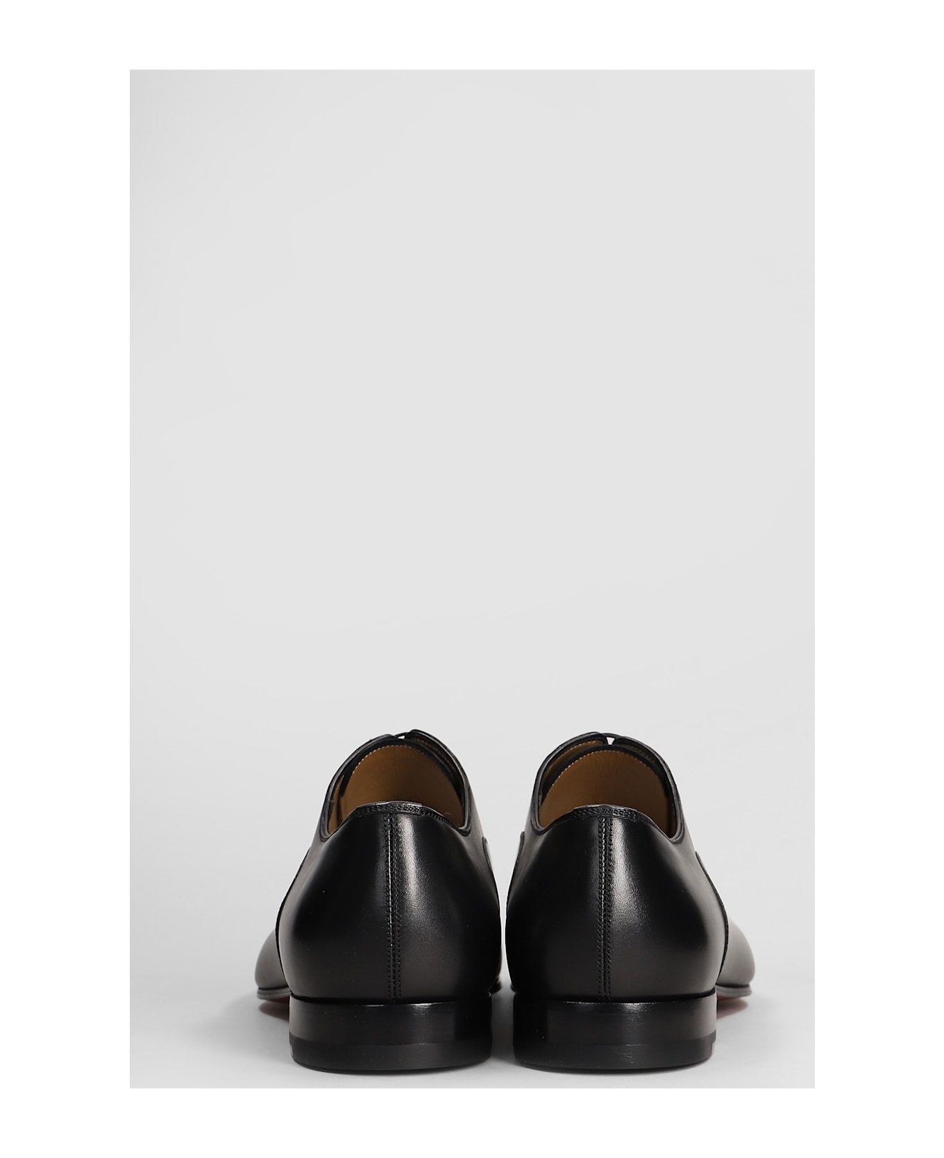 Greggo Lace Up Shoes In Black Leather - 4