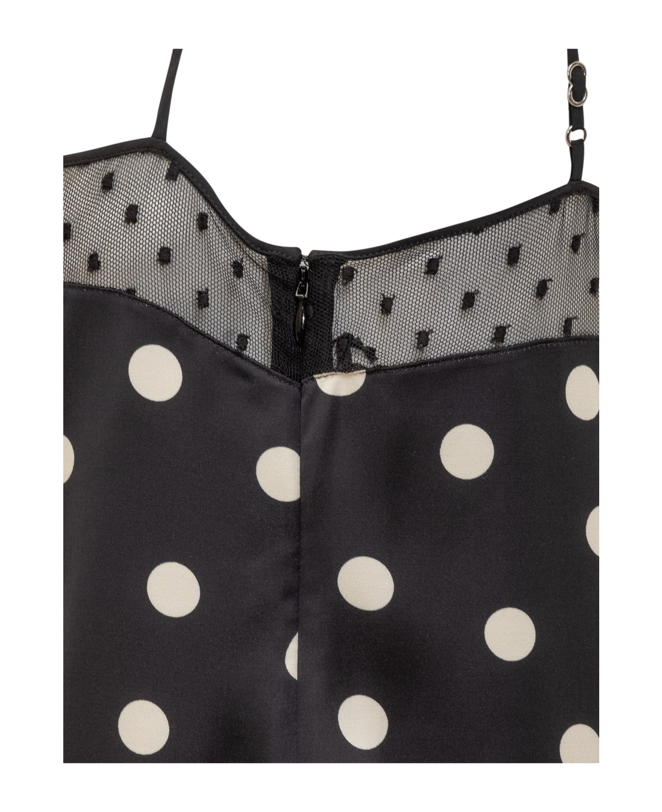 Top With Polka Dot Pattern - 4