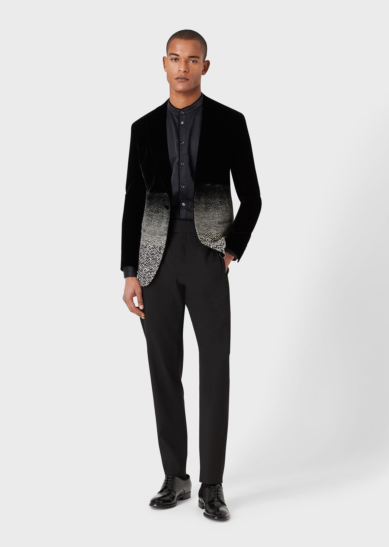 Giorgio’s wool-crêpe tuxedo trousers - 3