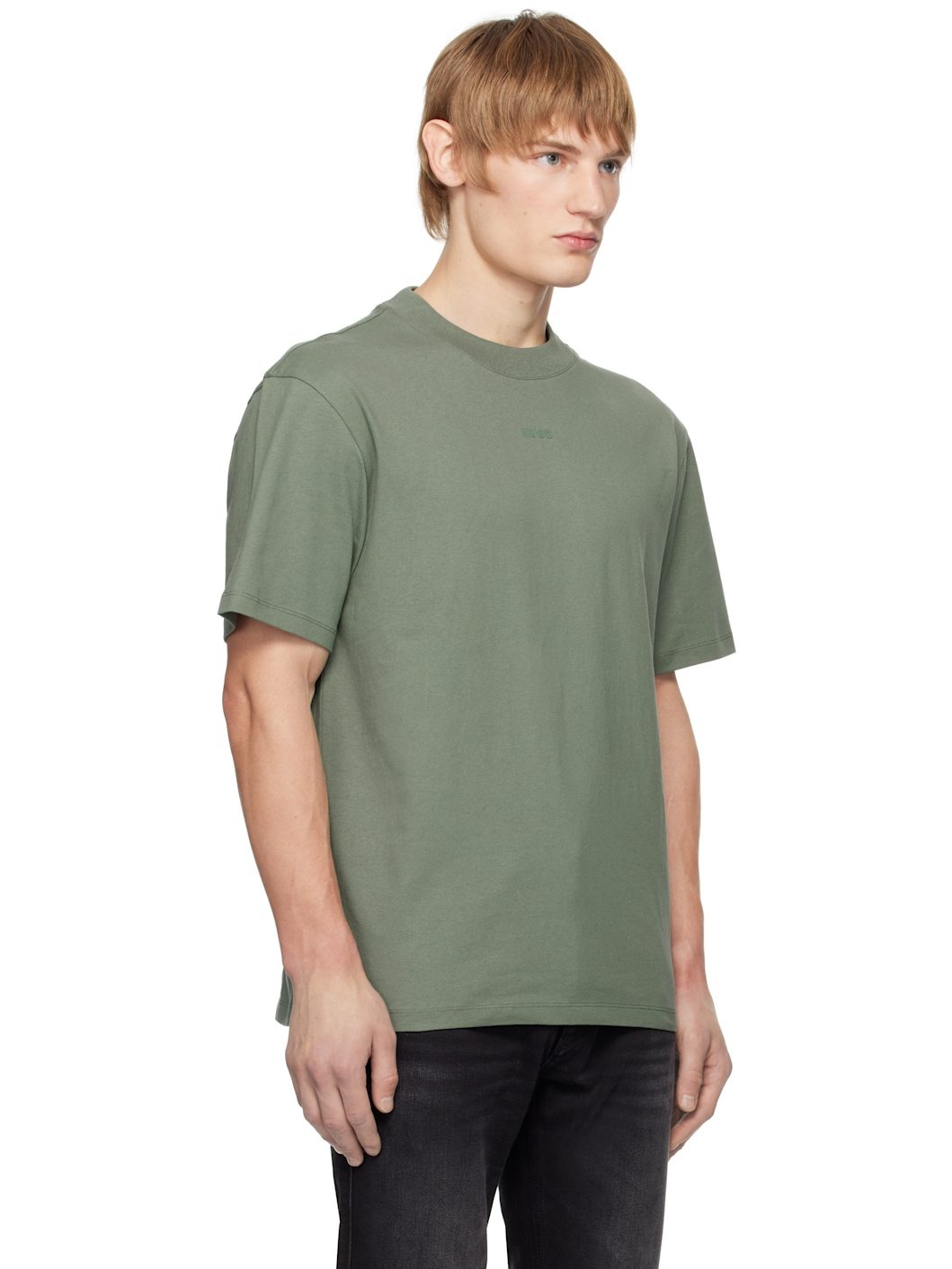 Green Relaxed-Fit Cotton T-Shirt - 2