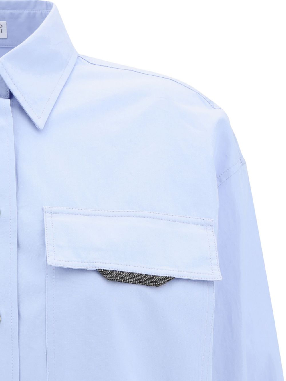 jewel-embellished pocket shirt - 3