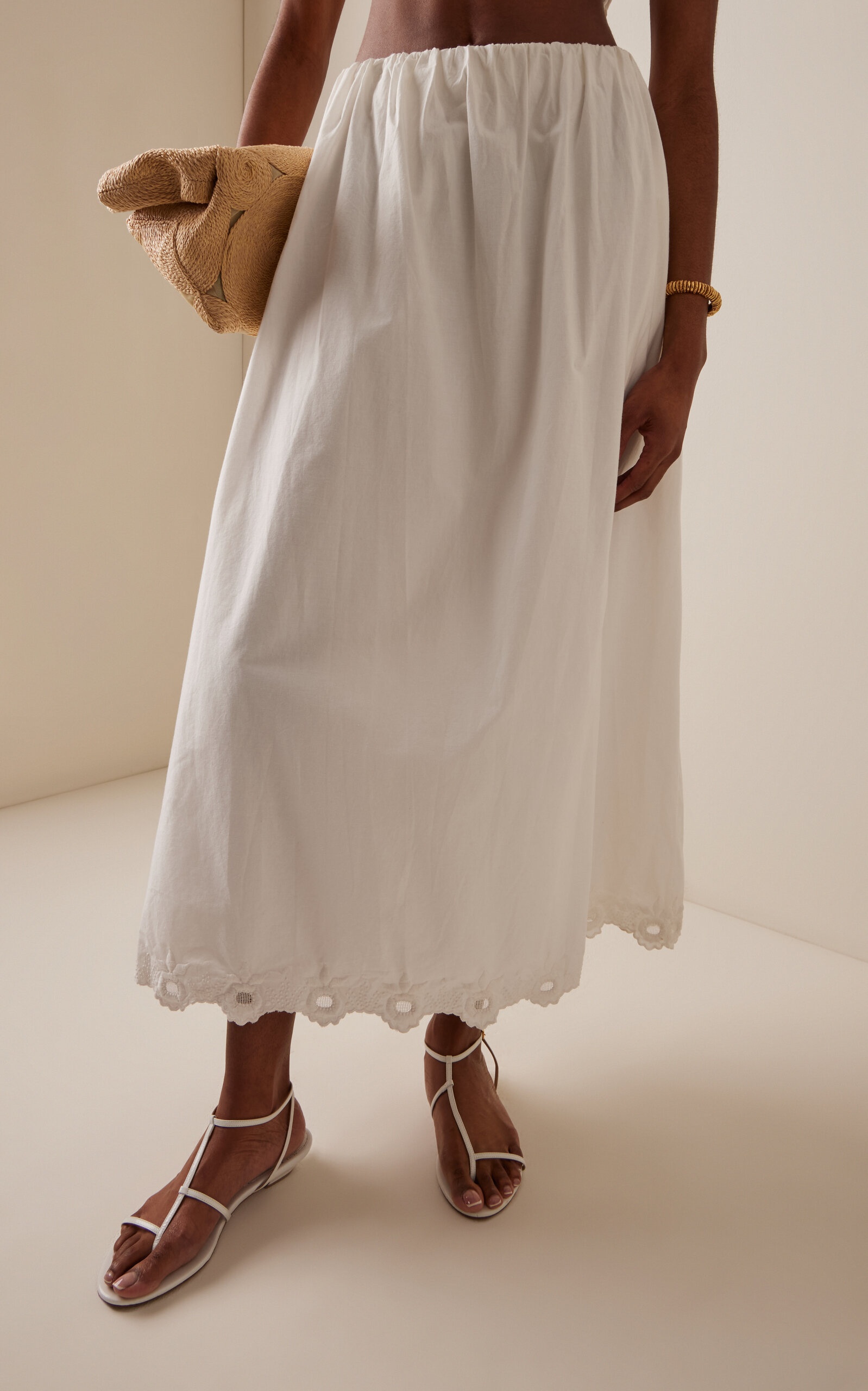 Antoinette Cotton Skirt white - 3