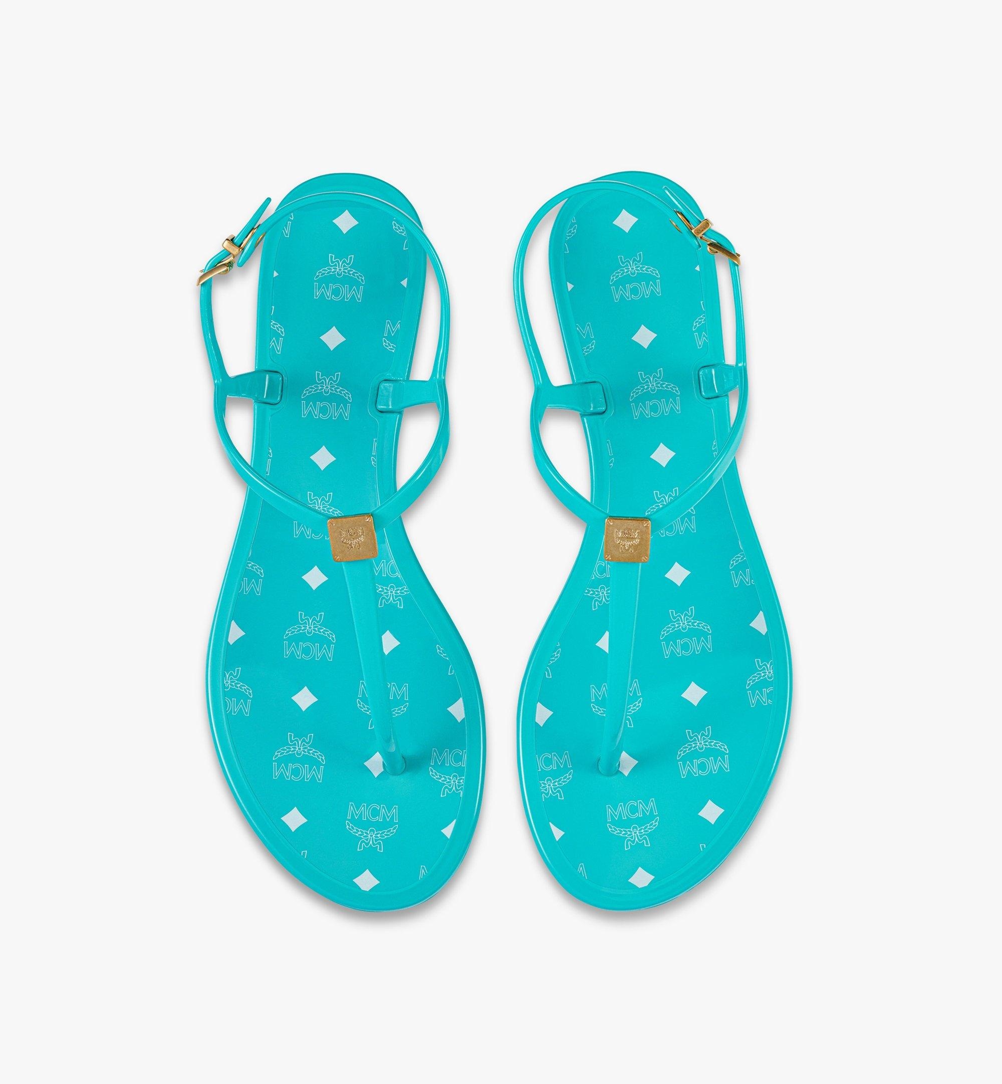 Monogram Jelly Sandals - 5