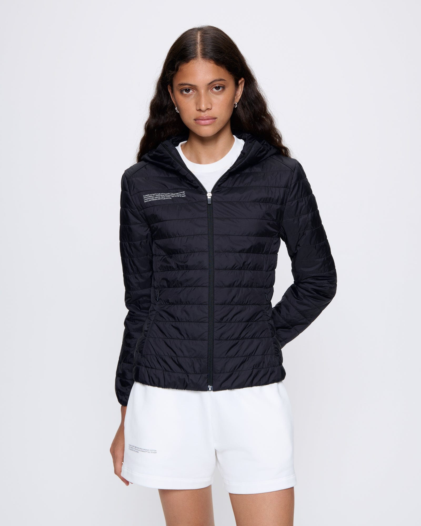 Womens Flower-Warmth Lite Jacket - Black - 3