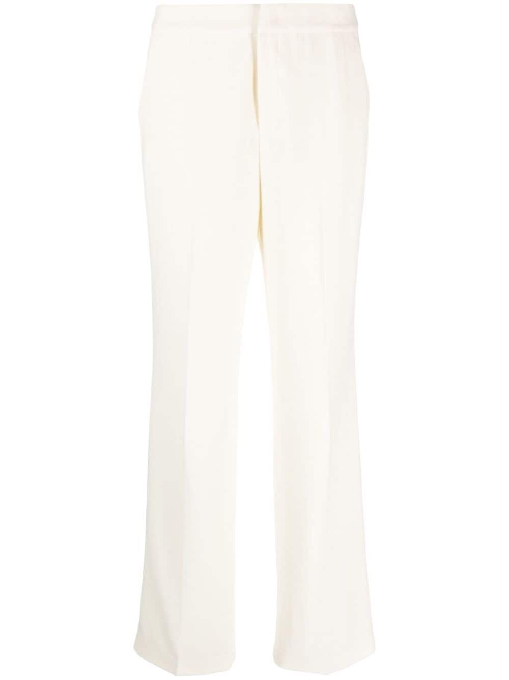 wool straight-leg tailored trousers - 1