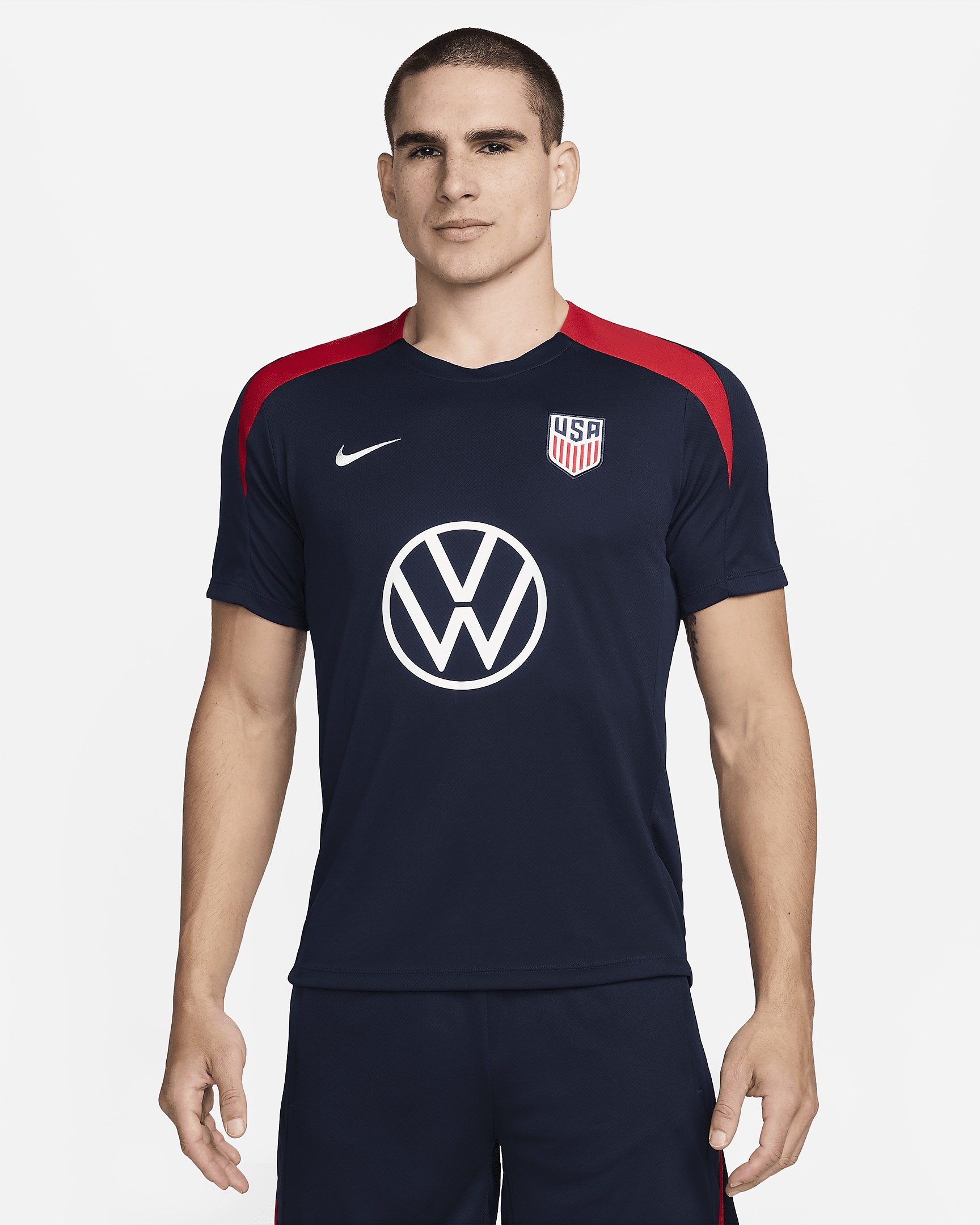 USMNT Strike Nike Men's Dri-FIT Soccer Short-Sleeve Knit Top - 1