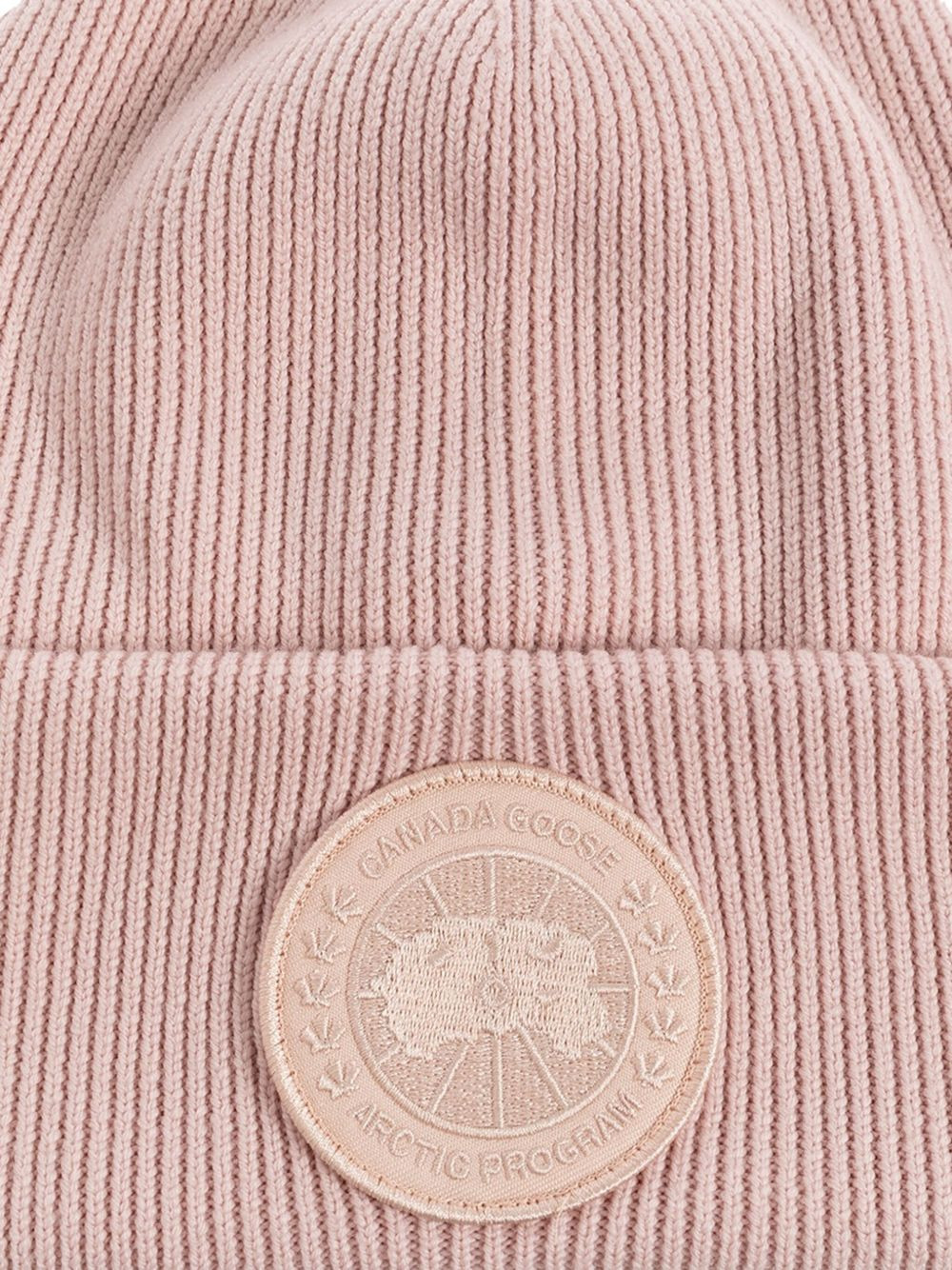 logo-appliqué ribbed beanie - 4