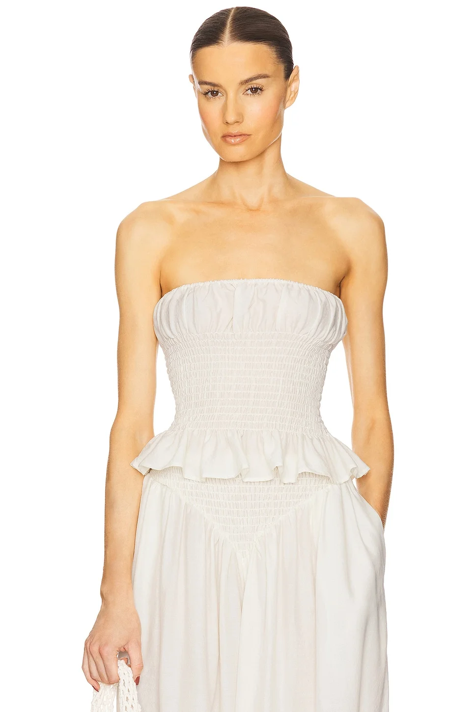The Smocked Tunic in Silk And Wool - 1