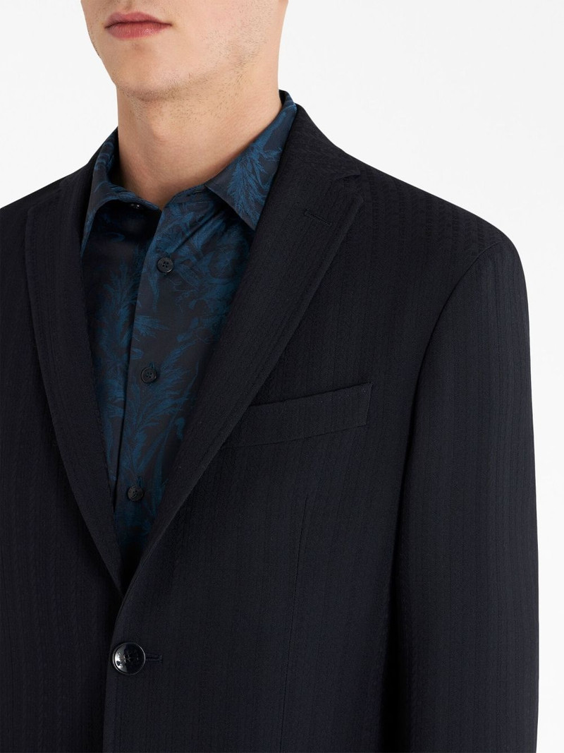 Etro notched-lapels virgin wool-blend blazer outlook