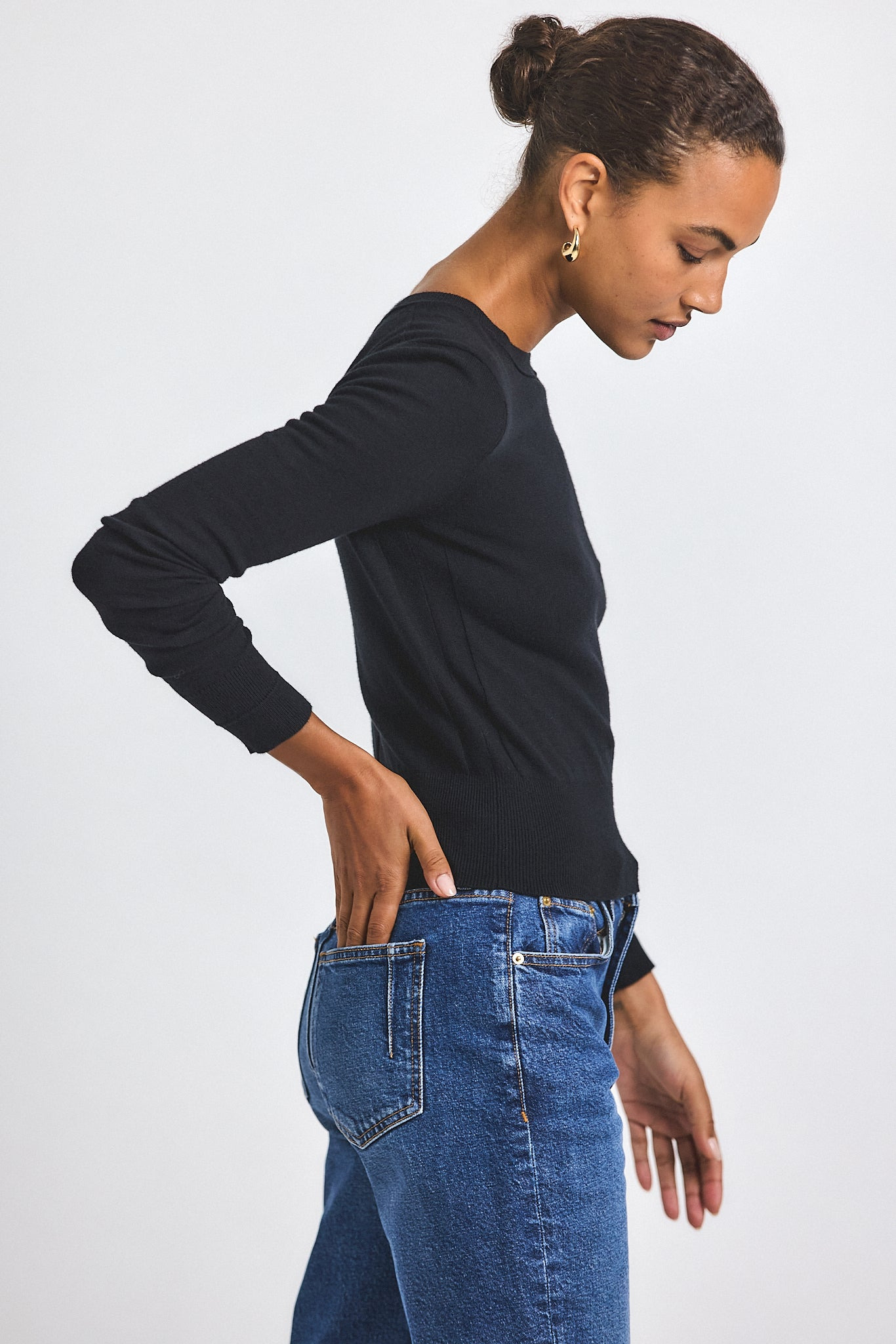 ALIZEE LONG SLEEVE CREW NECK SWEATER - 4