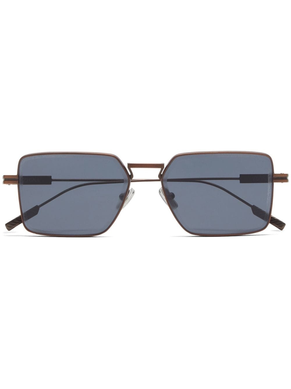 square-frame tinted sunglasses - 1