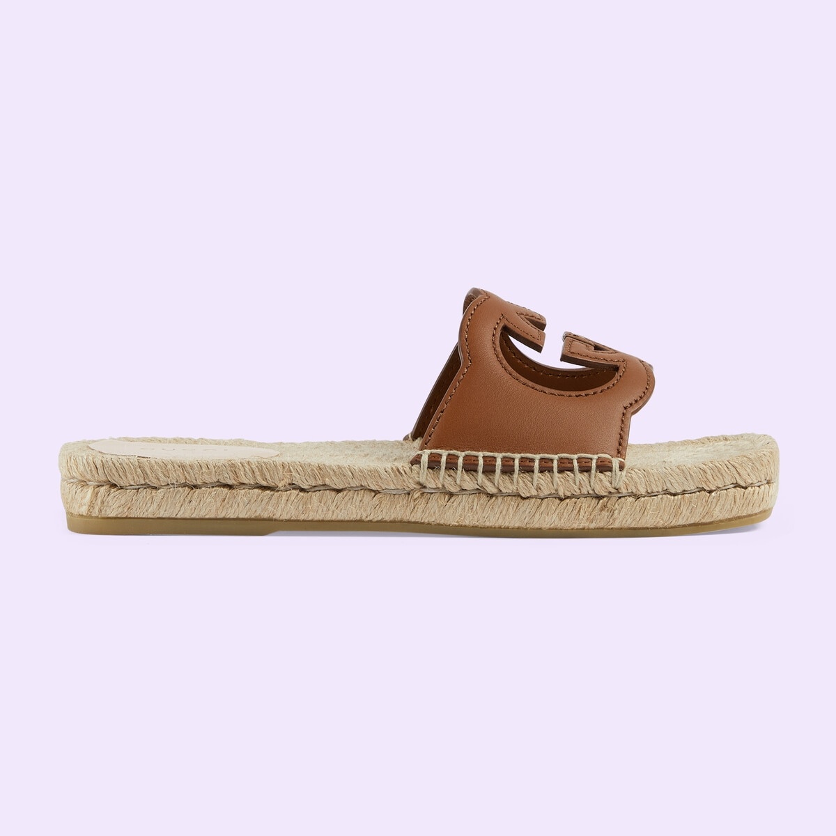 Women's Interlocking G cut out slide sandals - 1