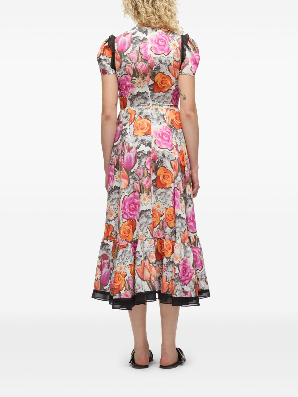 floral-print midi dress - 5