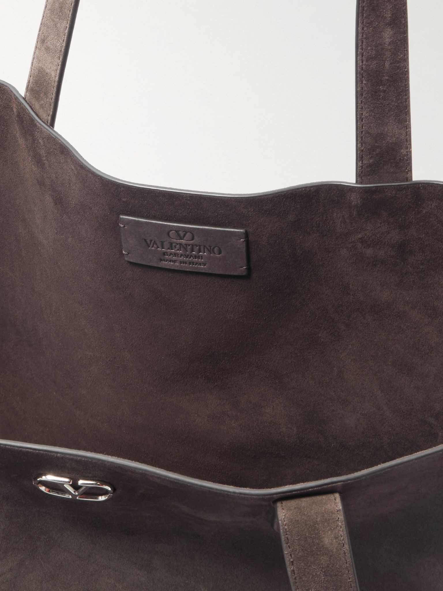 Nellcôte Embellished Suede Tote Bag Brown - 5