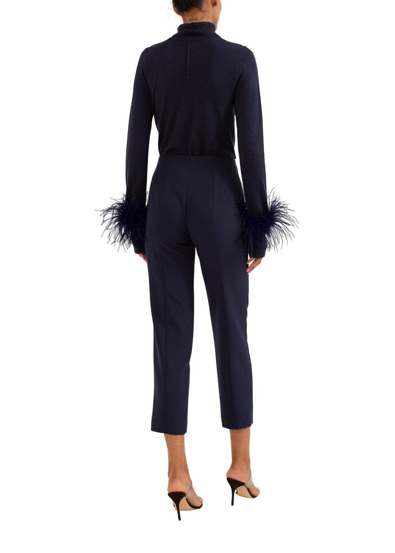 Pintuck Turtleneck With Feathers 2