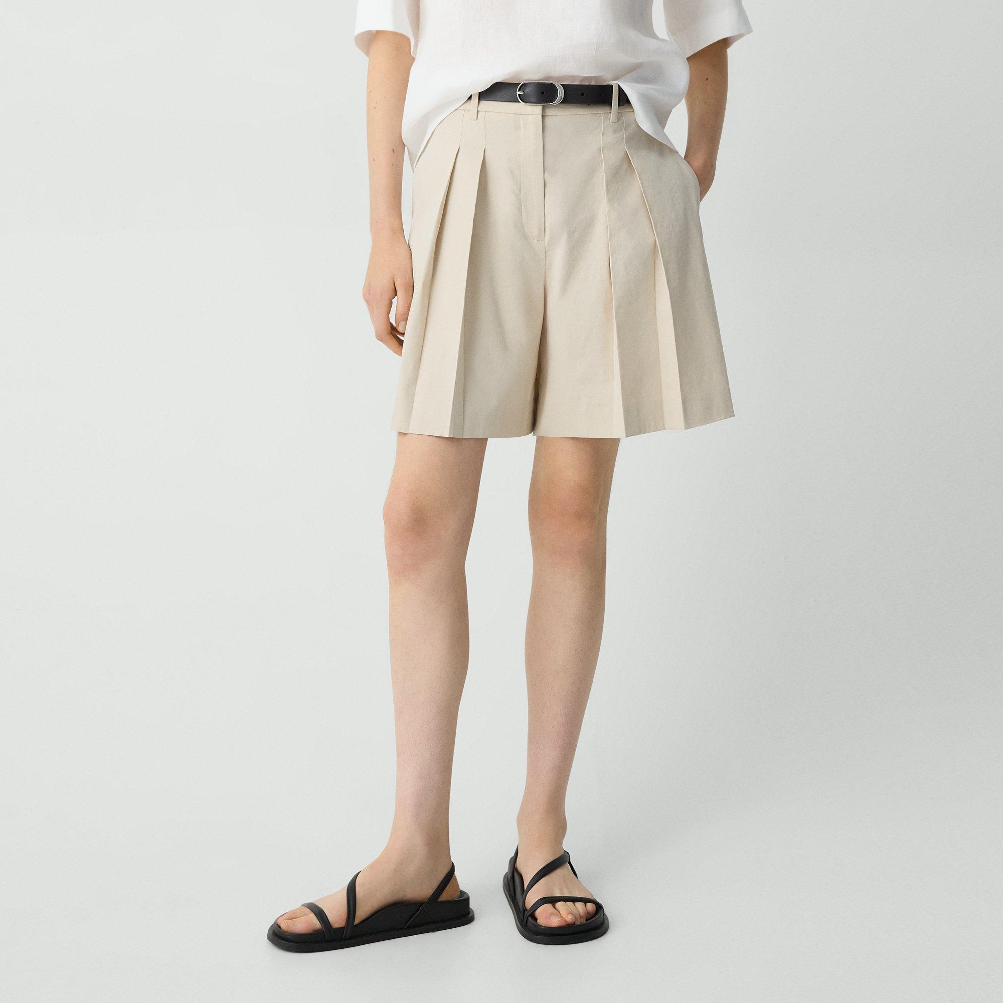 Pleated Short in Good Linen - 5