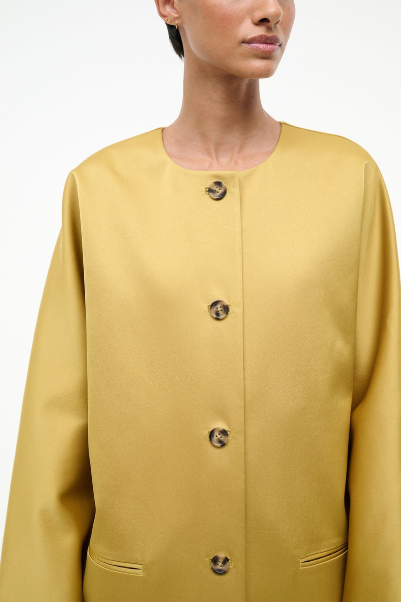 STAUD LIZ COAT TURMERIC 8