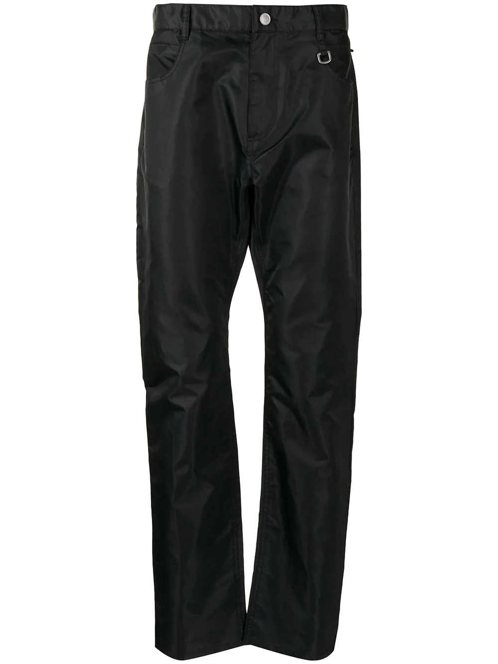 straight-leg satin-shell trousers - 1