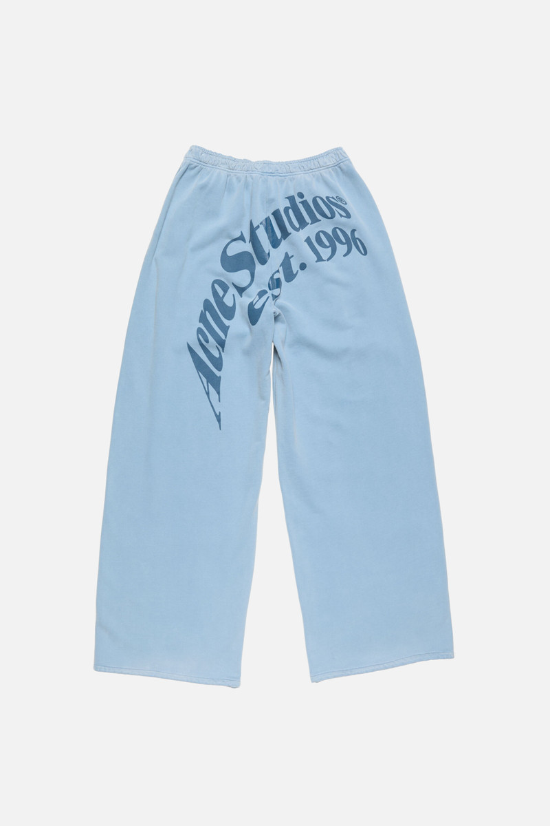Acne Studios Casual fleece trousers - Dirty blue outlook