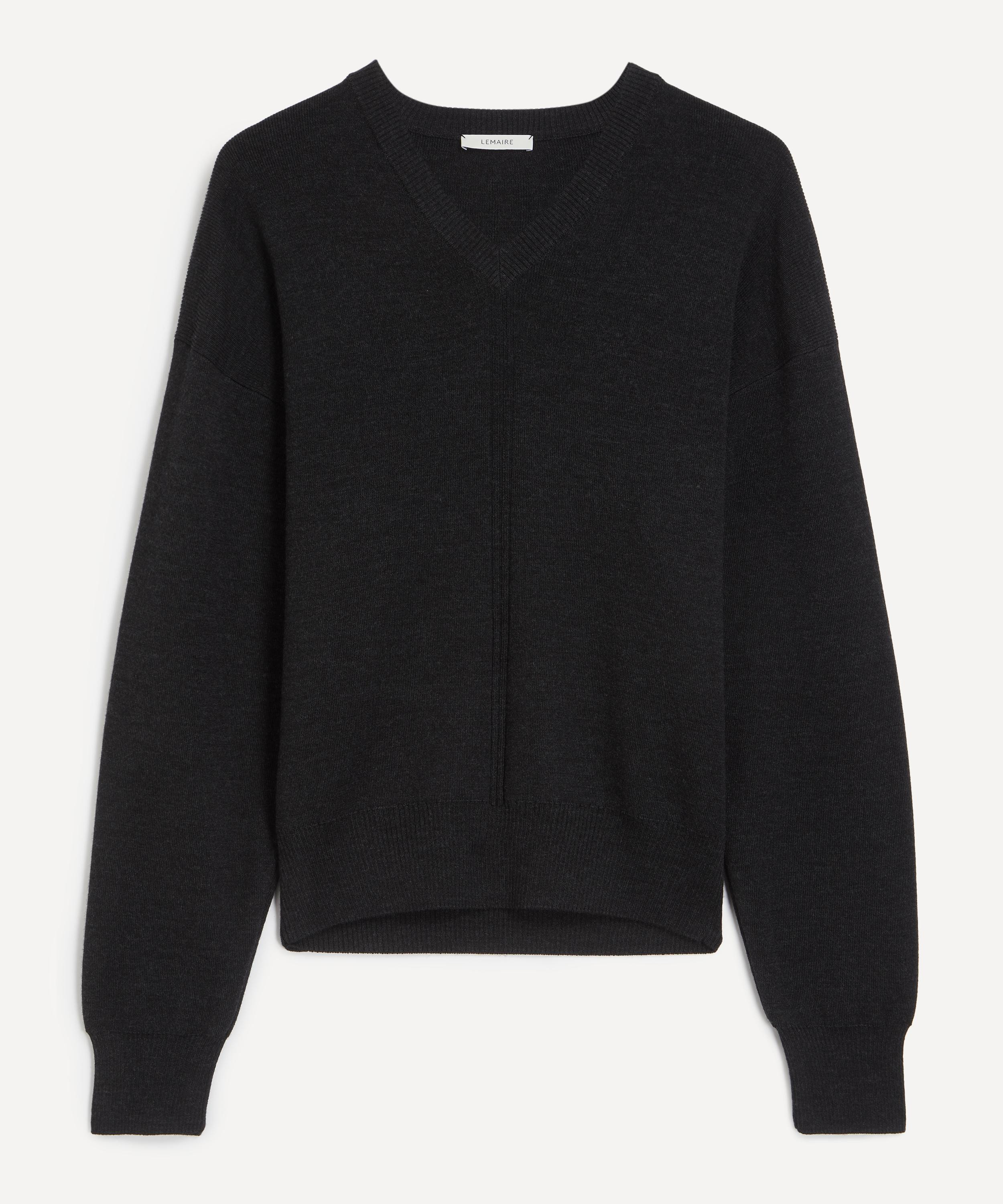 Boxy V-Neck Jumper - 1