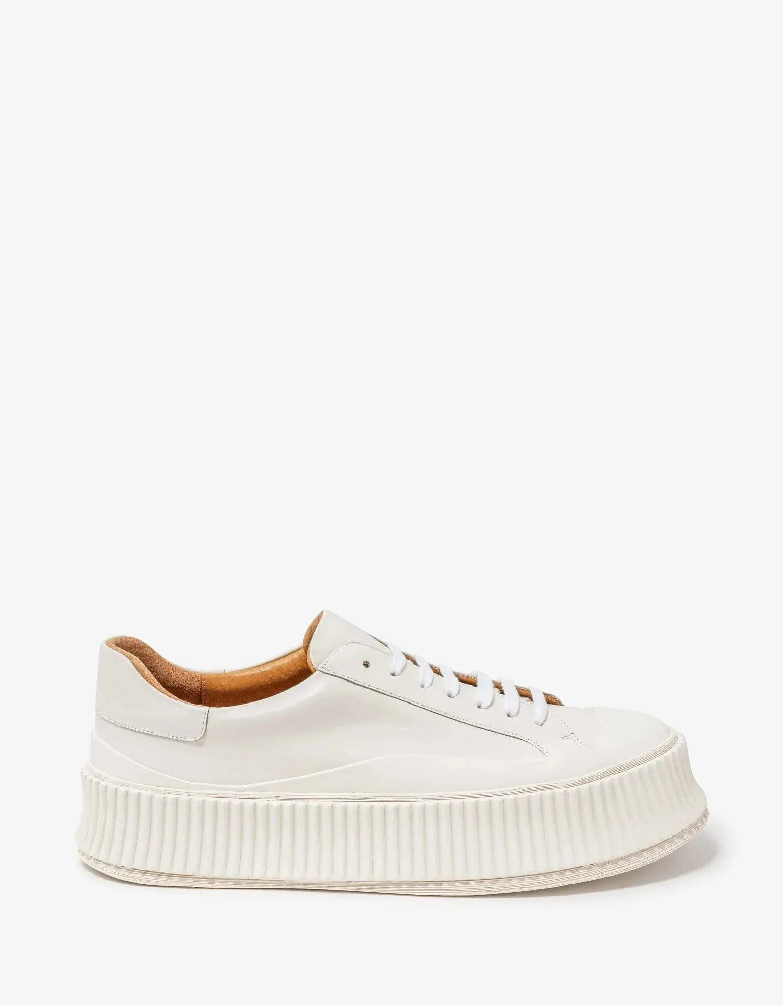 Jil Sander White Leather Trainers - 2