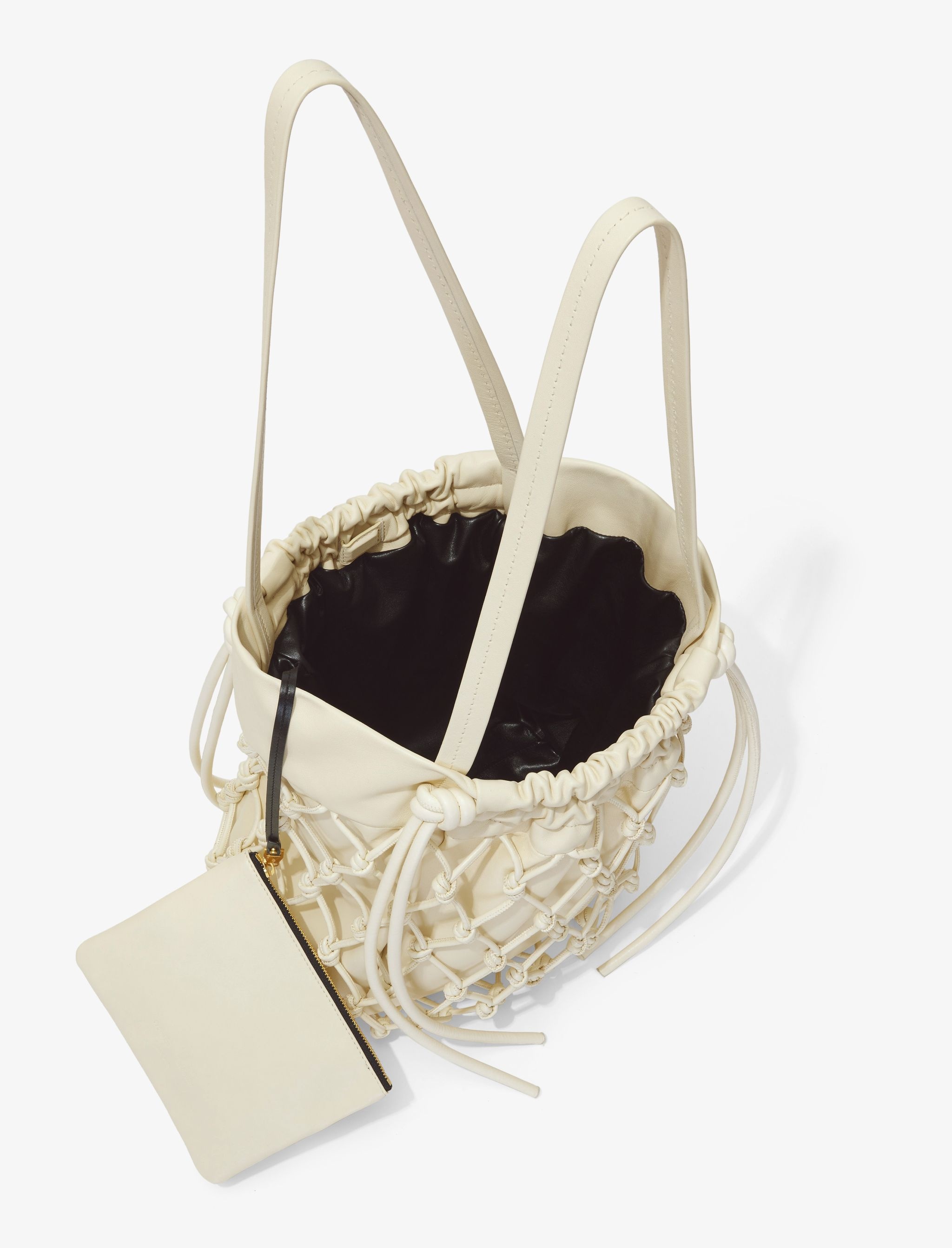 Macrame Drawstring Tote - 5