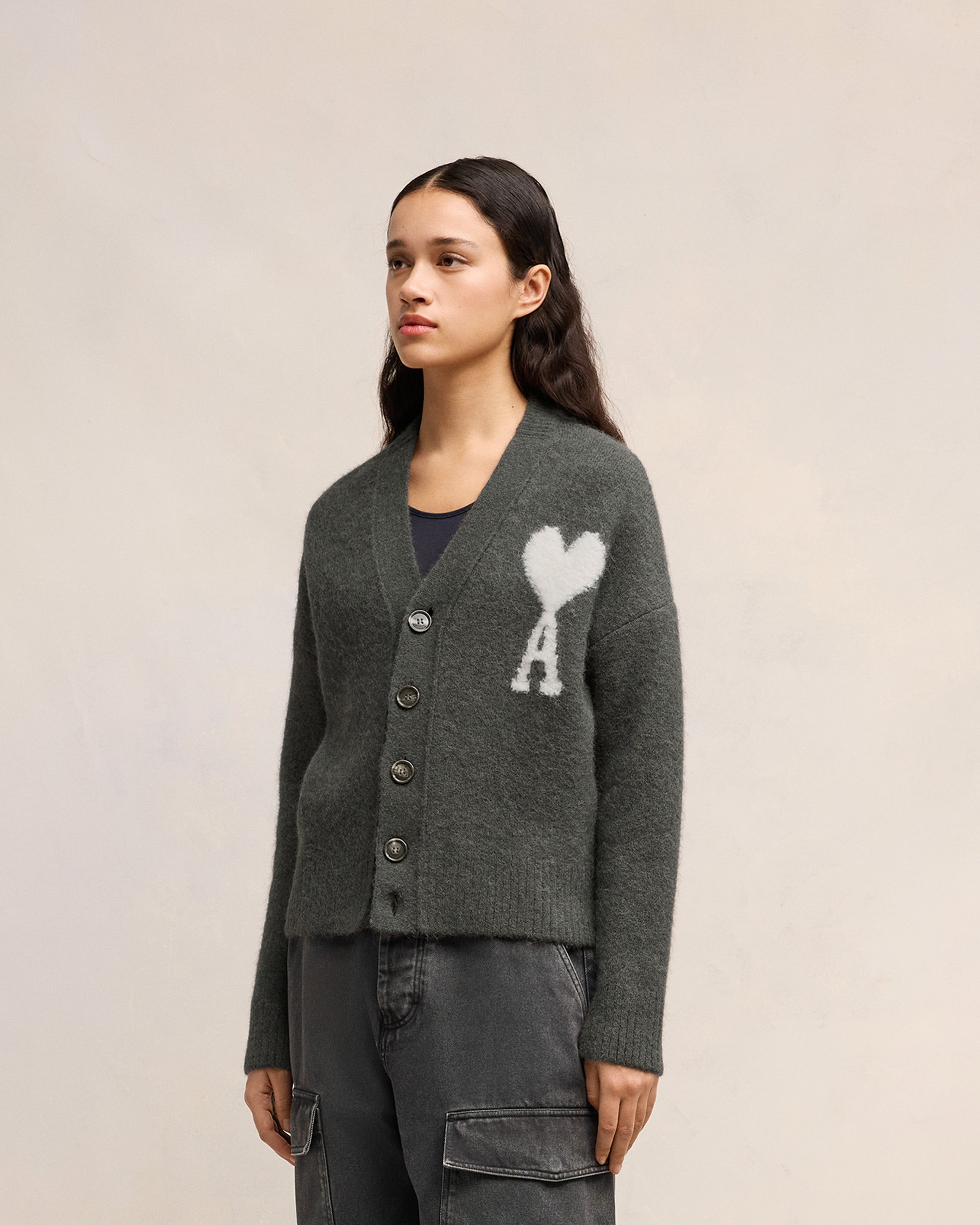 OFF-WHITE AMI DE COEUR CARDIGAN - 6
