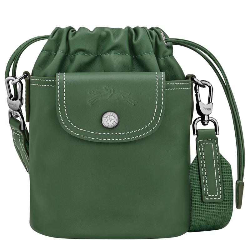 Le Pliage Xtra XS Bucket bag British Green - Leather 1