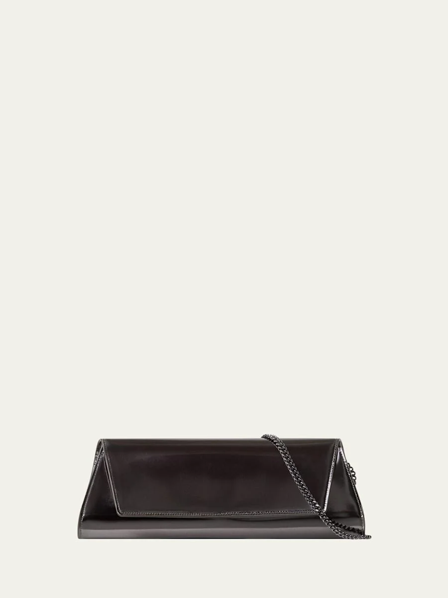 Anouk Mirrored Leather Small Clutch Bag - 1