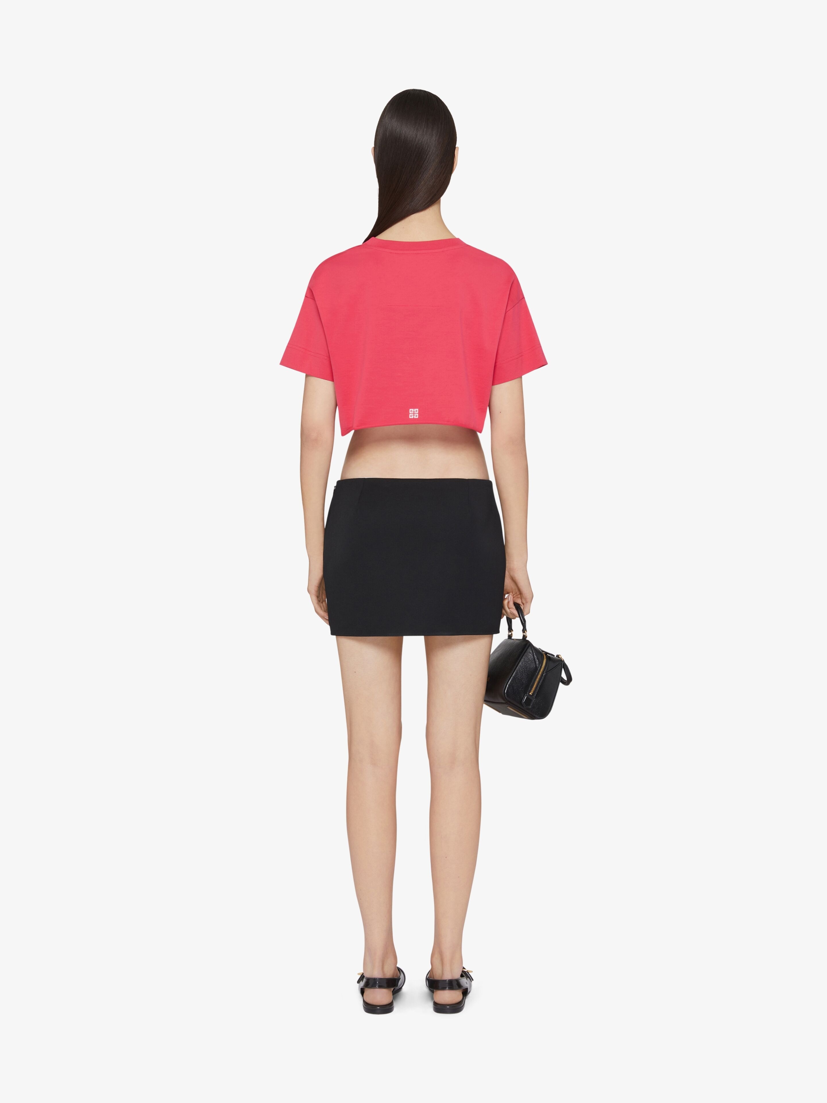 GIVENCHY ARCHETYPE CROPPED T-SHIRT IN COTTON - 4