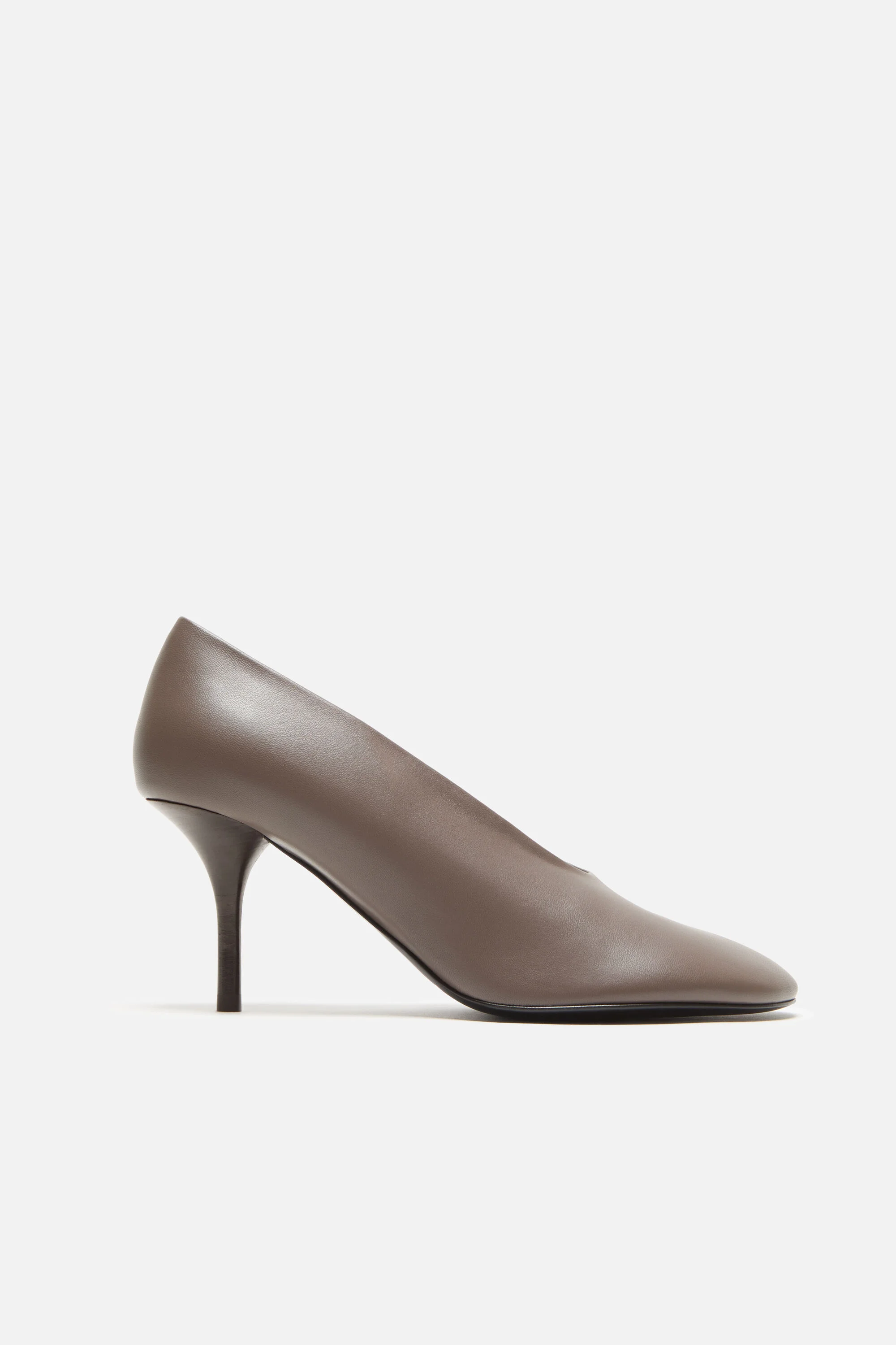 Leather pump - Earthy brown - 1