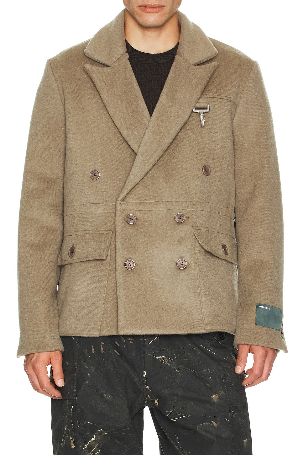 Wool Double Breasted Blazer - 4