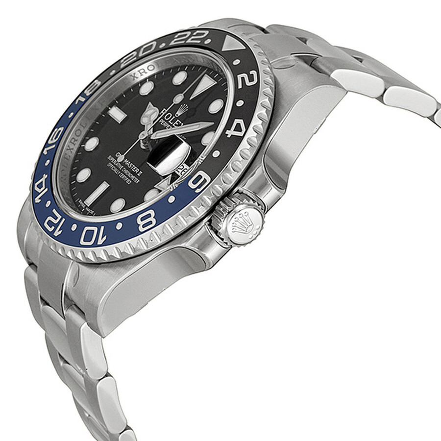Pre-owned Rolex Gmt-Master Ii GMT Black Dial Men's Watch 116710BLNR - 2