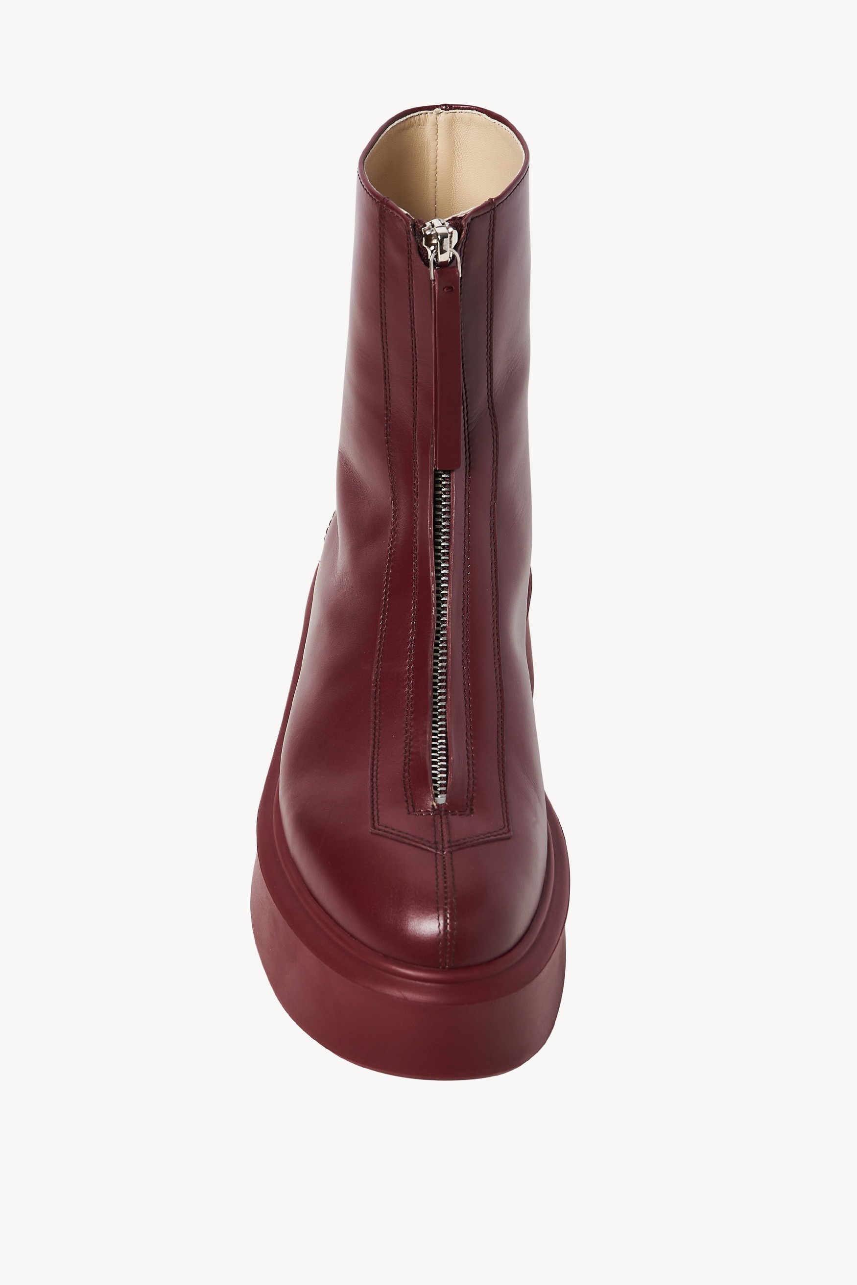 Zipped Boot I in Leather - 3