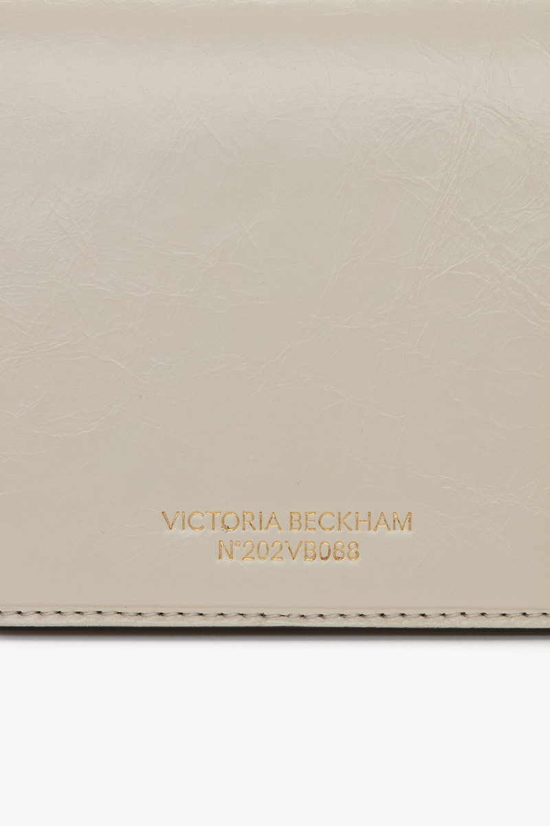 202 Clutch Bag In Ivory Distressed Leather 6