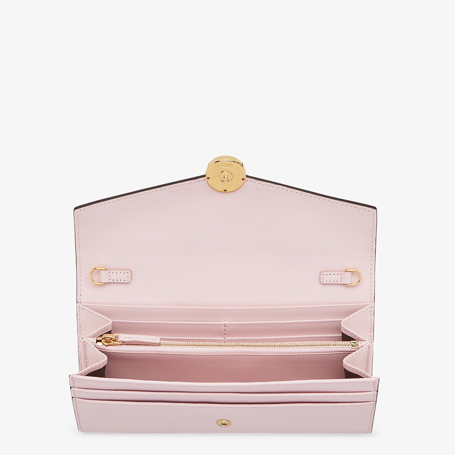 Pink leather wallet - 4