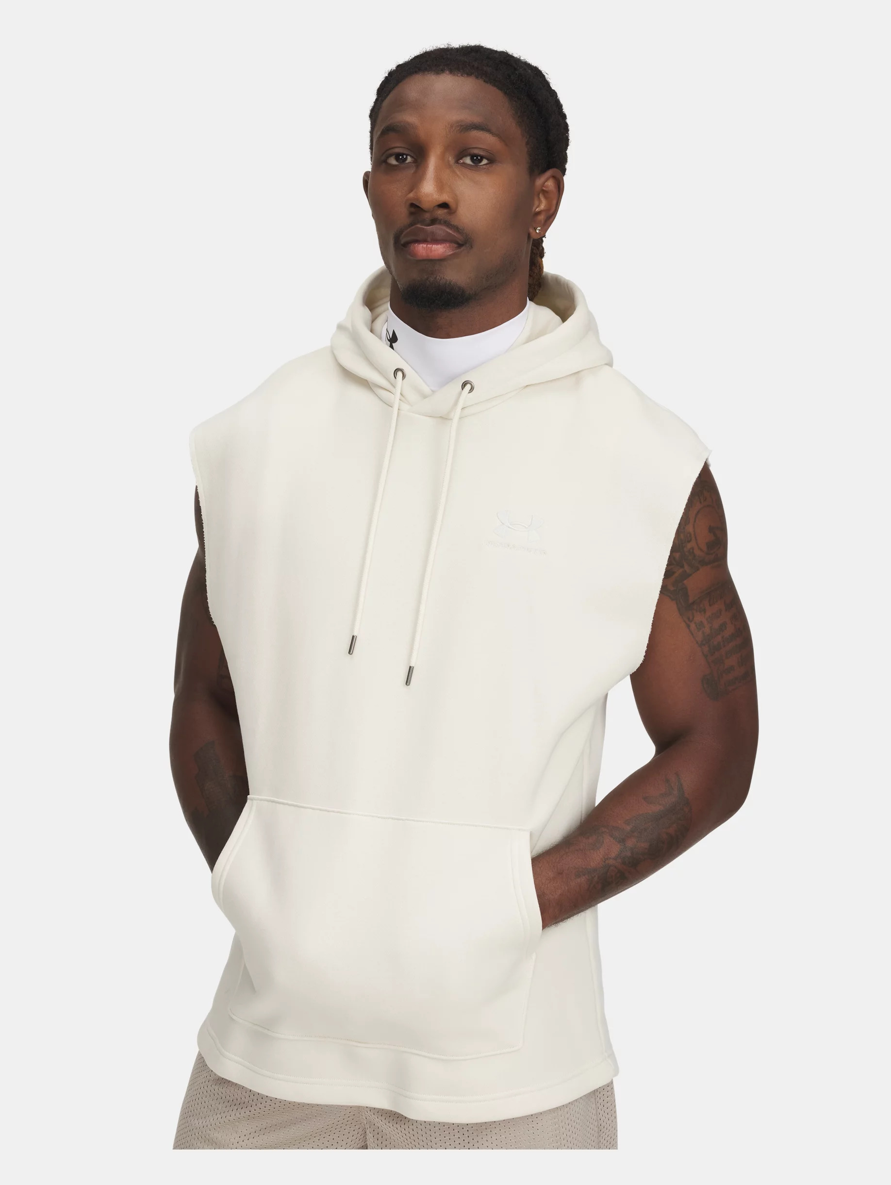Men's UA Icon Fleece Sleeveless Hoodie - 1