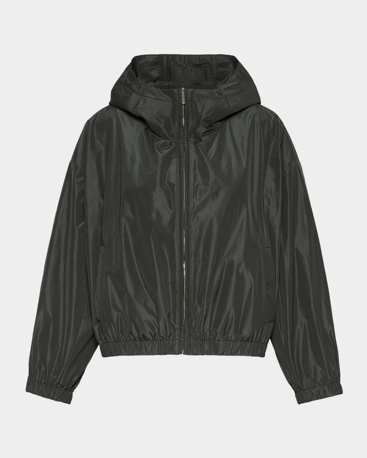 Water-Repellent Taffeta Hooded Jacket - 1