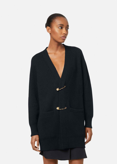 VERSACE Safety Pin Wool Cardigan outlook