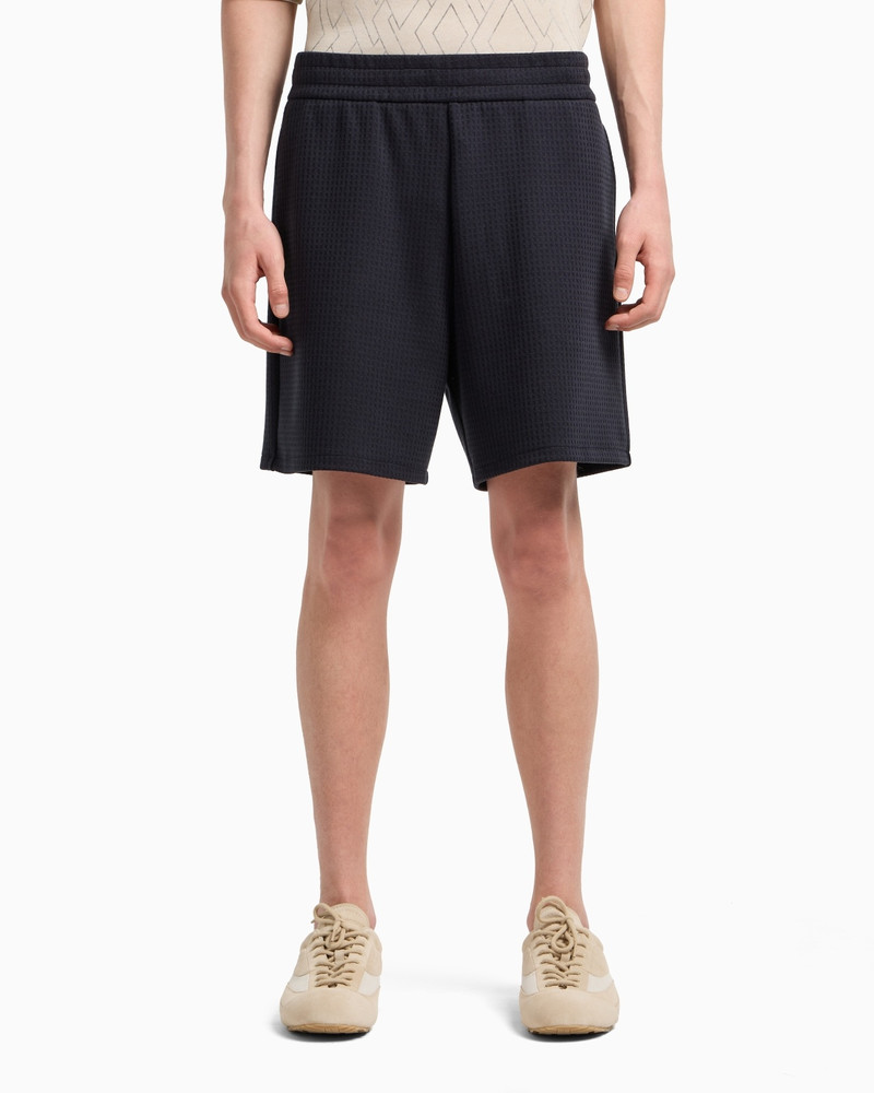 EMPORIO ARMANI ASV LYOCELL-BLEND JACQUARD JERSEY BERMUDA SHORTS outlook