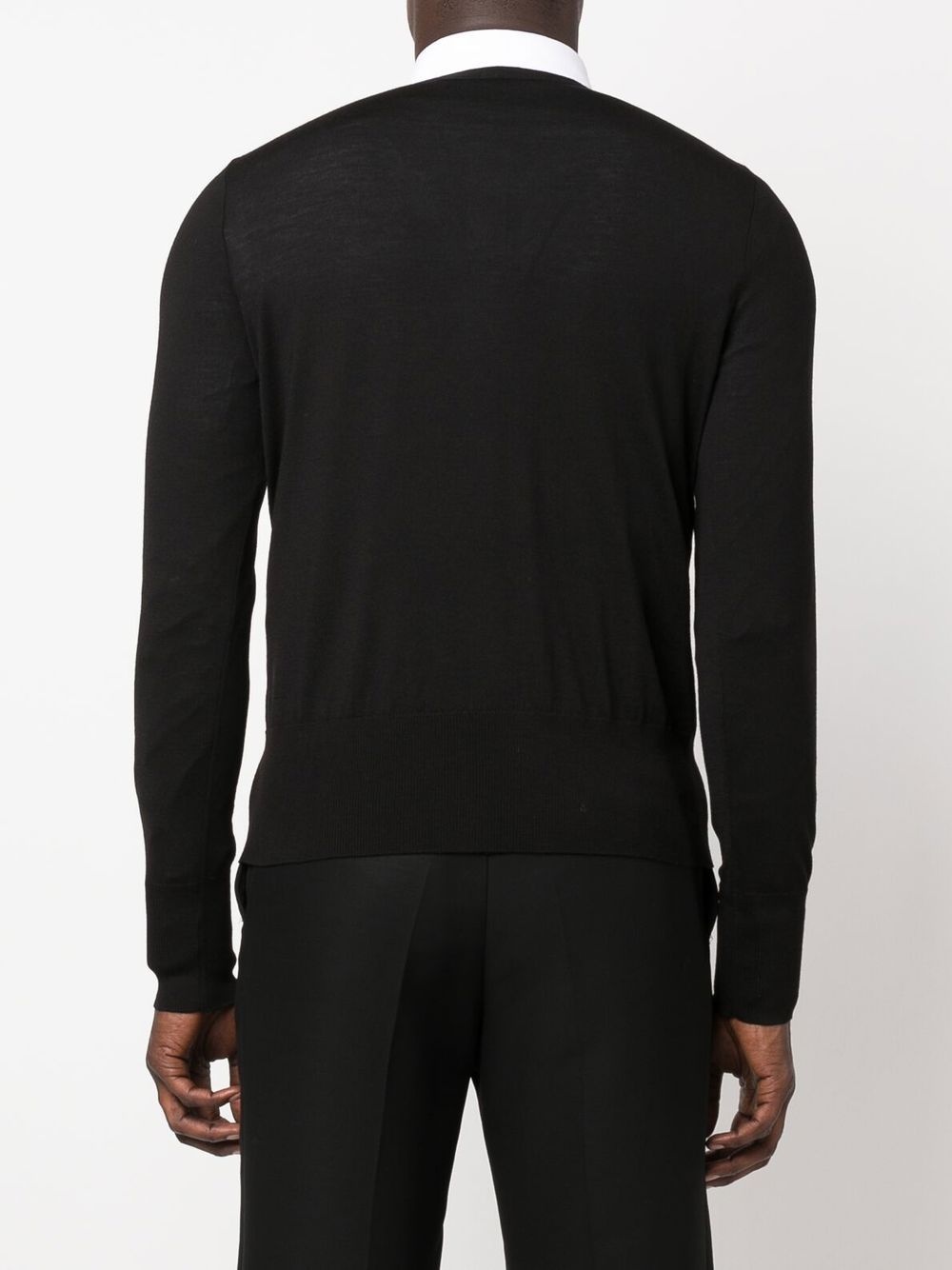 V-neck long-sleeve jumper - 4