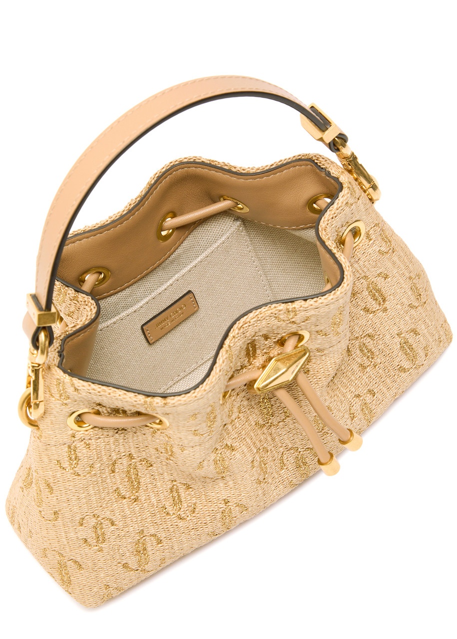 Jimmy Choo Bon Bon Small Raffia Bucket bag - 4