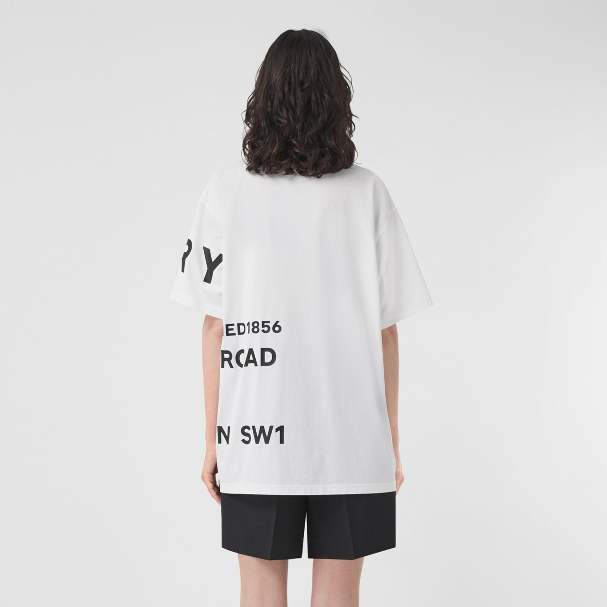 Burberry Horseferry Print Cotton Oversized T-shirt | REVERSIBLE