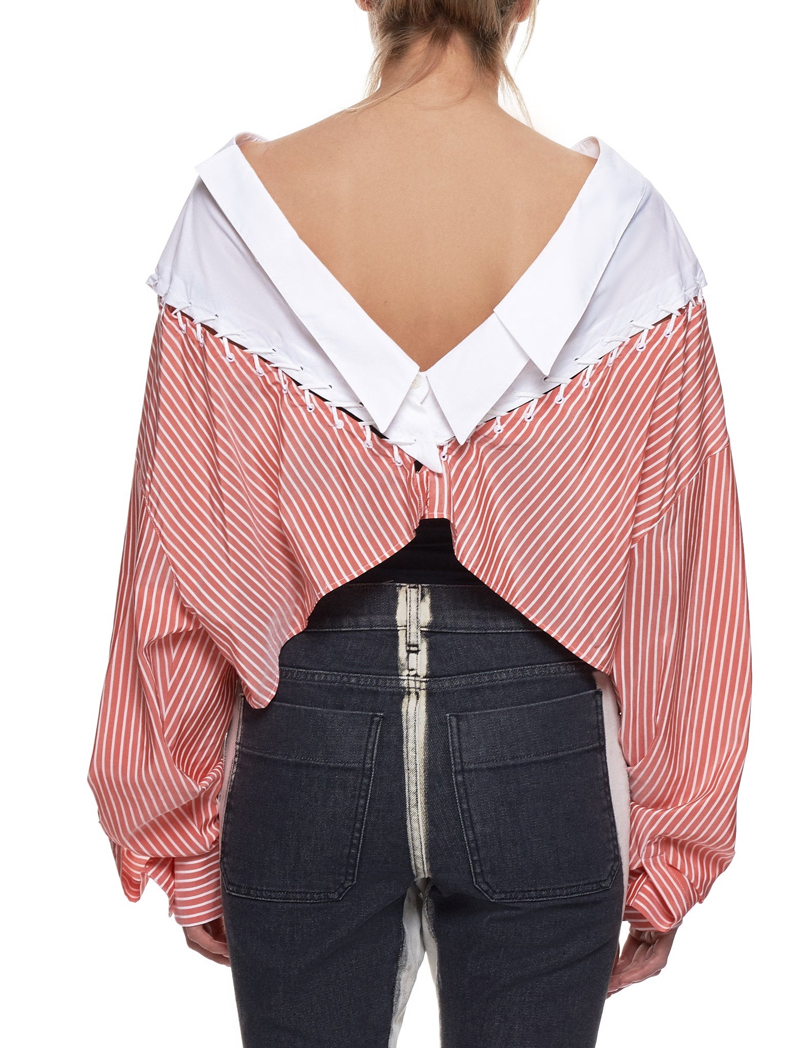 Lace Up Stripe Top - 3